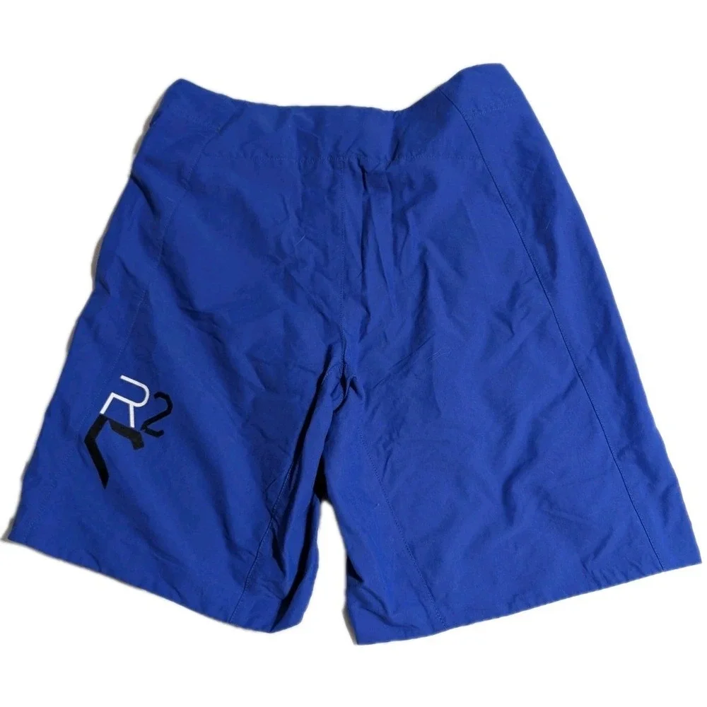 RLX Ralph Lauren Men's L Blue Performance Board Shorts Swim Trunks R2 Zip Pocket